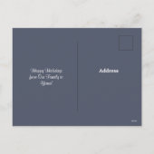 Briefkaart kerstmis Kitten Greeting Holiday (Achterkant)