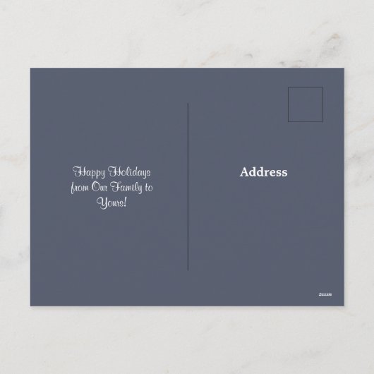 Briefkaart kerstmis Kitten Greeting Holiday (Achterkant)