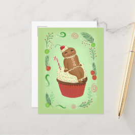 Briefkaart kerstontbijtbrood