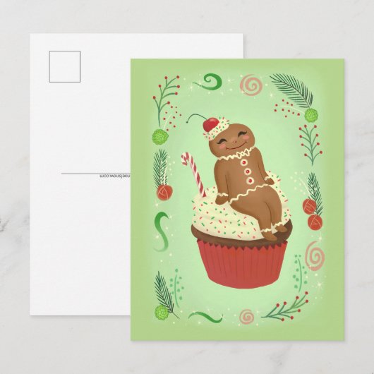 Briefkaart kerstontbijtbrood (Voorkant / Achterkant)