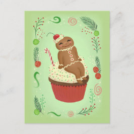 Briefkaart kerstontbijtbrood