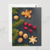 Briefkaart kerstontbijtbrood (Voorkant / Achterkant)