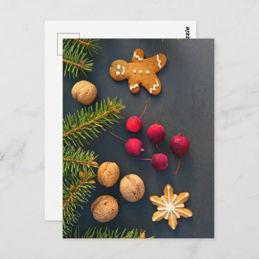 Briefkaart kerstontbijtbrood (Voorkant / Achterkant)