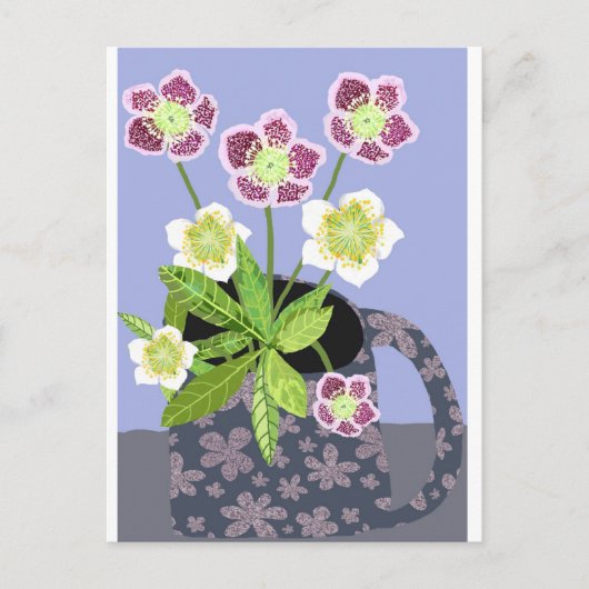 Briefkaart kerstRoos (Voorkant)