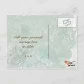 briefkaart kerstvakantie winter robin vossen (Achterkant)