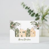 Briefkaart kerstwoningen (Staand voorkant)
