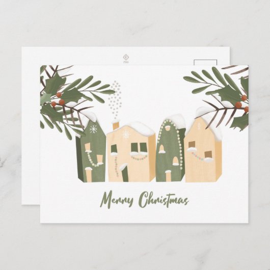 Briefkaart kerstwoningen (Voorkant / Achterkant)