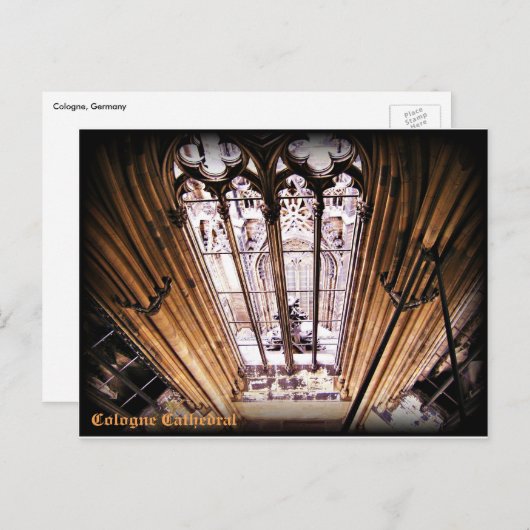 Briefkaart Keulen Cathedral (Voorkant / Achterkant)