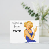 Briefkaart kiezerherinnering (Staand voorkant)