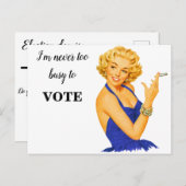 Briefkaart kiezerherinnering (Voorkant / Achterkant)