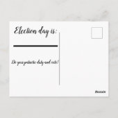 Briefkaart kiezerherinnering (Achterkant)