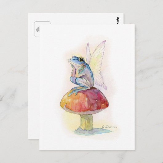 Briefkaart Kikkervis (Voorkant / Achterkant)