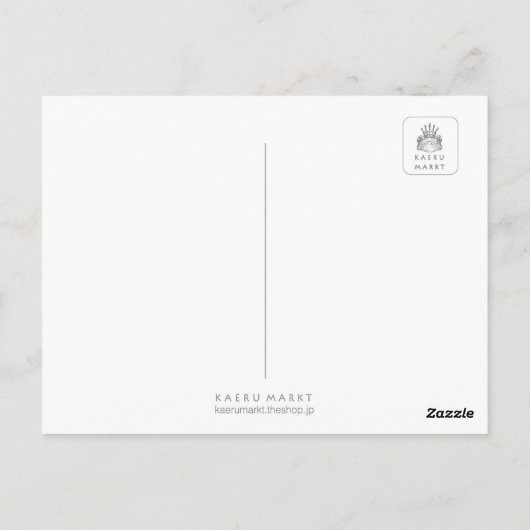 Briefkaart Kikkervis (Achterkant)