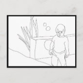 Briefkaart - Kind en bellen (Voorkant)