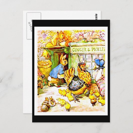 Briefkaart-Kinder Art-Beatrix Potter 2 Briefkaart (Voorkant / Achterkant)