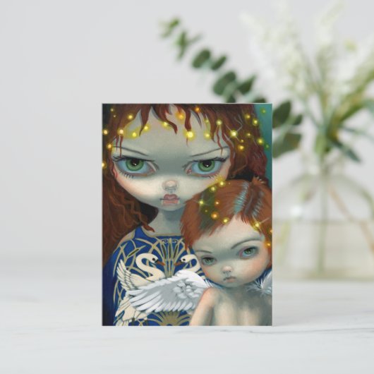 briefkaart "Kinderen van Lir" (Staand voorkant)