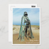 Briefkaart - King Arthur Beach UK Cornwall (Voorkant / Achterkant)