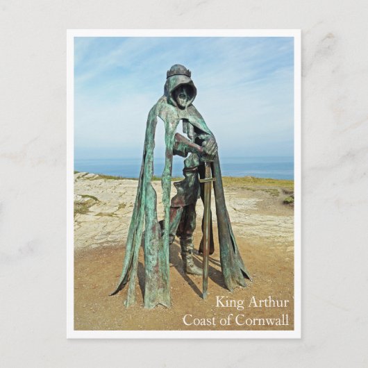 Briefkaart - King Arthur Beach UK Cornwall (Voorkant)