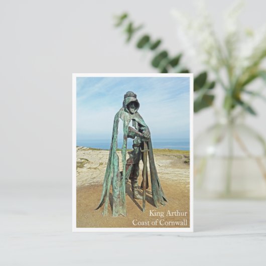 Briefkaart - King Arthur Beach UK Cornwall (Staand voorkant)