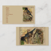 Briefkaart Kingfisher Visitekaartje (Voorkant / Achterkant)