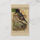 Briefkaart Kingfisher Visitekaartje (Achterkant)