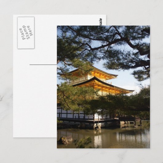Briefkaart Kinkakuji (het Gouden Pavilion) (Voorkant / Achterkant)