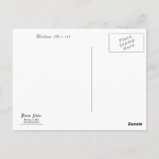 Briefkaart: Kinnaird Resurrection Briefkaart (Achterkant)