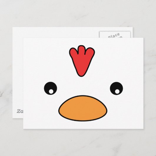 Briefkaart kippen (Voorkant / Achterkant)