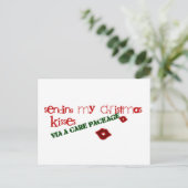 Briefkaart Kisses verzenden (Staand voorkant)