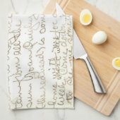 Briefkaart Kitchen Towel Theedoek (Quarter Fold)