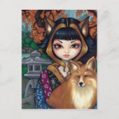 briefkaart "Kitsune" (Voorkant)