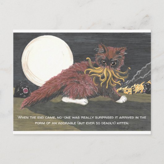 Briefkaart: Kitten F'tagn Briefkaart (Voorkant)