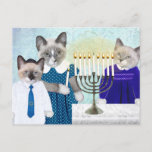 Briefkaart Kittens' Hanukkah<br><div class="desc">Het is Hanukkah,  en onze kittens lichten de menorah aan en vieren het festival van lichten op dit grillige briefkaart.</div>