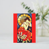 Briefkaart-Klassieke/-Alfonse Mucha 59 Briefkaart (Staand voorkant)