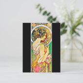 Briefkaart-Klassieke/-Alfonse Mucha 66 Briefkaart (Staand voorkant)