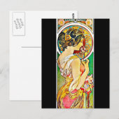 Briefkaart-Klassieke/-Alfonse Mucha 66 Briefkaart (Voorkant / Achterkant)