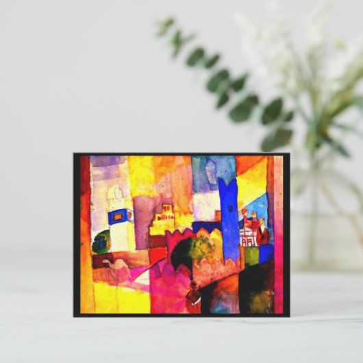 Briefkaart-Klassieke/ Art-August Macke 10 Briefkaart (Staand voorkant)