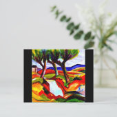 Briefkaart-Klassieke/ Art-August Macke 11 Briefkaart (Staand voorkant)