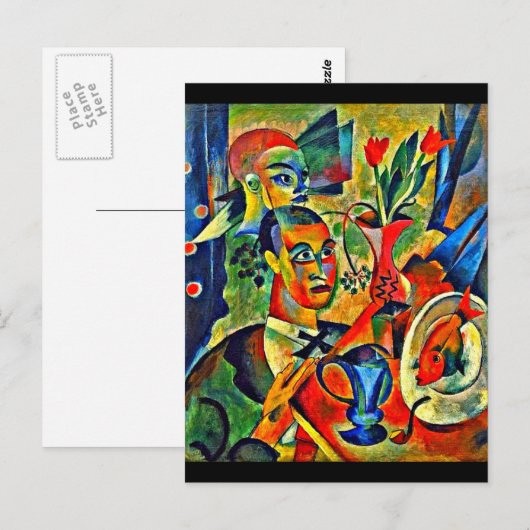 Briefkaart-Klassieke/ Art-August Macke 15 Briefkaart (Voorkant / Achterkant)