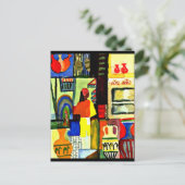 Briefkaart-Klassieke/ Art-August Macke 1 Briefkaart (Staand voorkant)