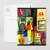 Briefkaart-Klassieke/ Art-August Macke 1 Briefkaart (Voorkant / Achterkant)