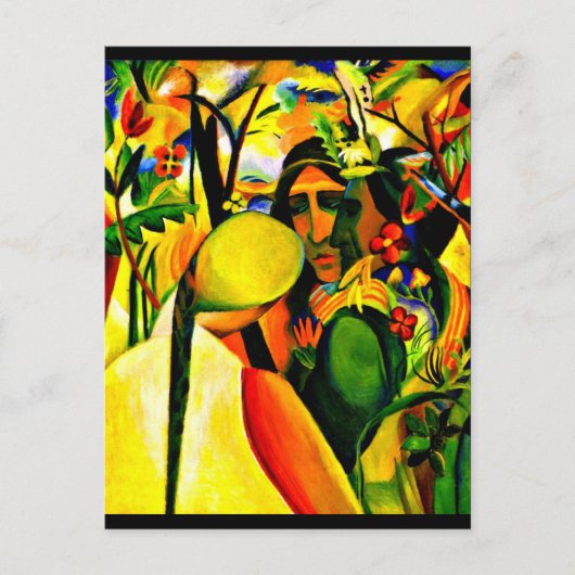 Briefkaart-Klassieke/ Art-August Macke 23 Briefkaart (Voorkant)