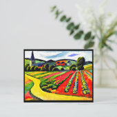 Briefkaart-Klassieke/ Art-August Macke 4 Briefkaart (Staand voorkant)