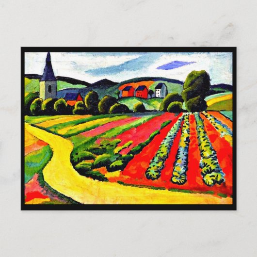 Briefkaart-Klassieke/ Art-August Macke 4 Briefkaart (Voorkant)