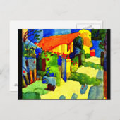 Briefkaart-Klassieke/ Art-August Macke 5 Briefkaart (Voorkant / Achterkant)