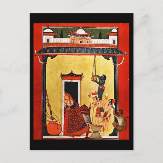 Briefkaart-Klassieke Art-Indischer Maler 17 Briefkaart (Voorkant)
