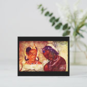 Briefkaart-Klassieke Art-Indischer Maler 2 Briefkaart (Staand voorkant)