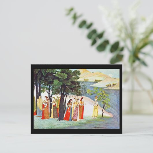 Briefkaart-Klassieke Art-Indischer Maler 9 Briefkaart (Staand voorkant)