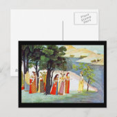 Briefkaart-Klassieke Art-Indischer Maler 9 Briefkaart (Voorkant / Achterkant)