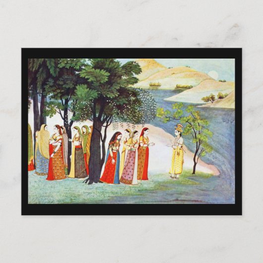 Briefkaart-Klassieke Art-Indischer Maler 9 Briefkaart (Voorkant)